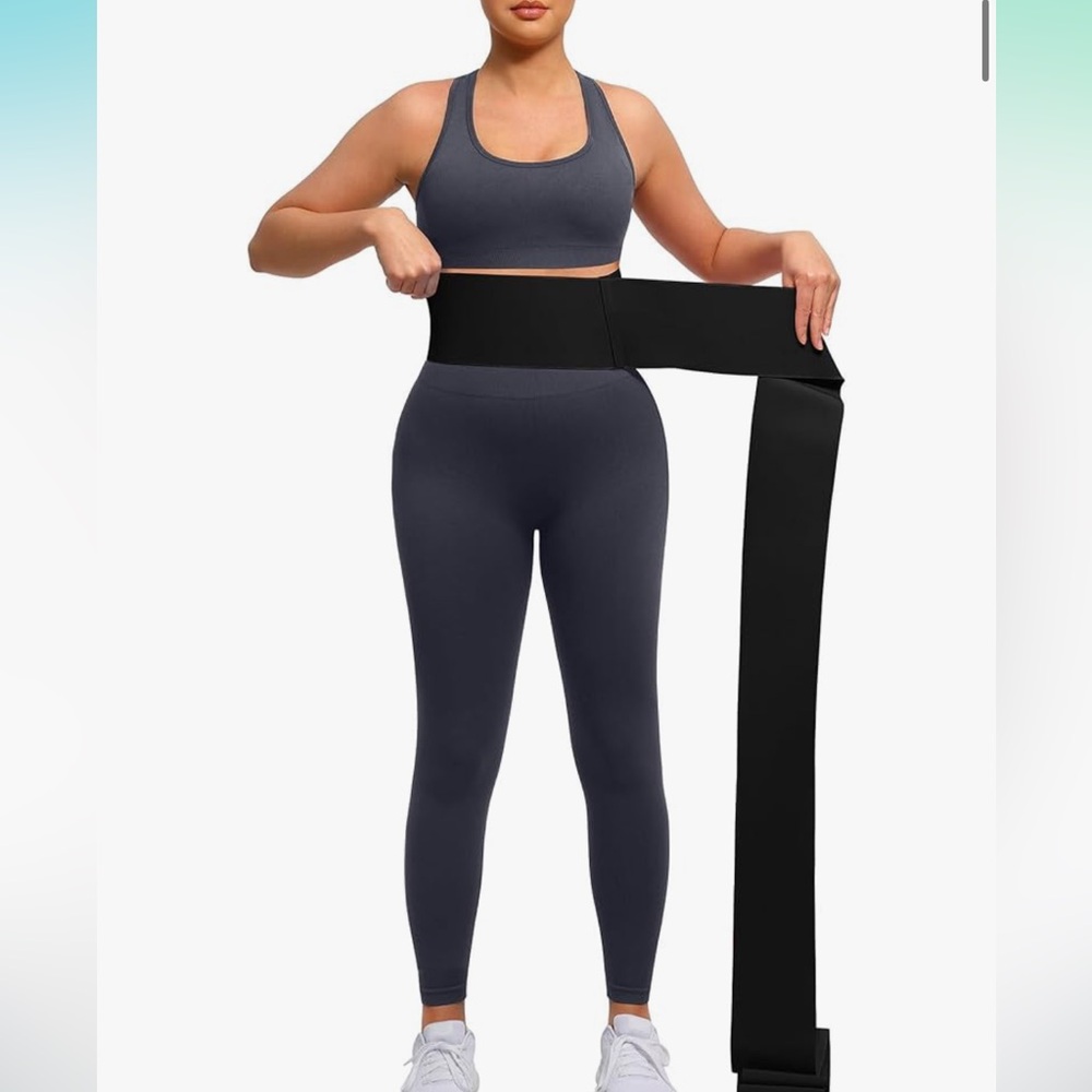 Black Waist Trainer with Velcro